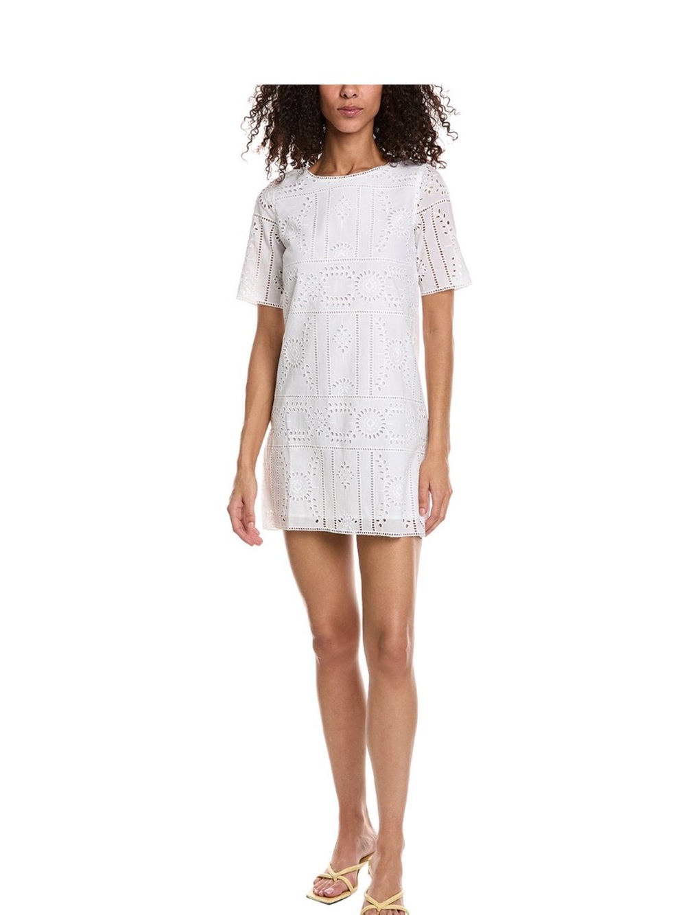 The Kooples White Eyelet Mini Dress